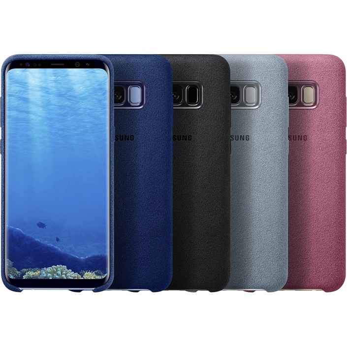 Funda Samsung Galaxy S8+ Alcántara Gris...