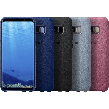 Funda Samsung Galaxy S8+ Alcántara Gris EF-XG955AS Nueva