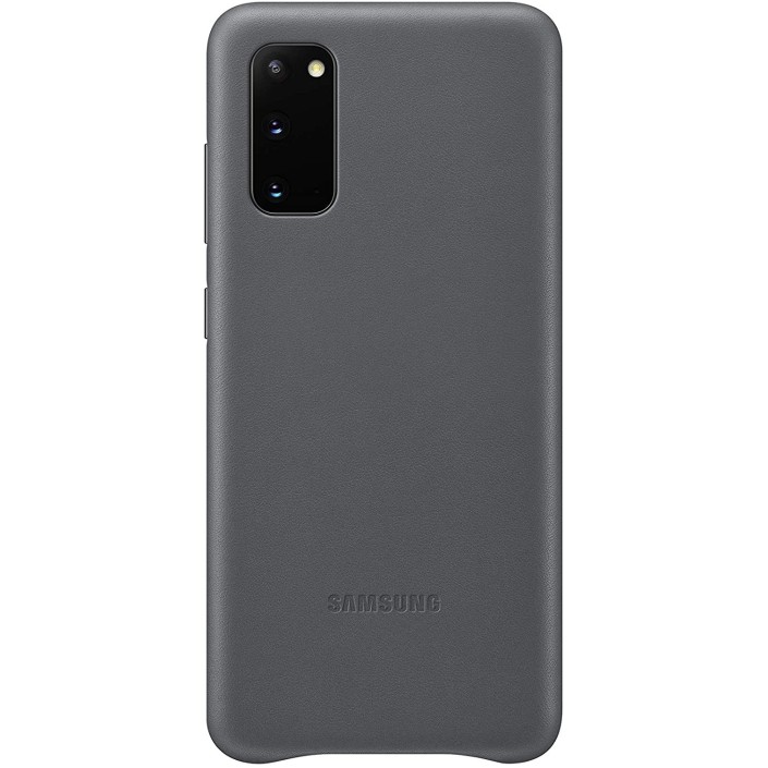 Funda Samsung Para Galaxy S20 Piel Color Gris...