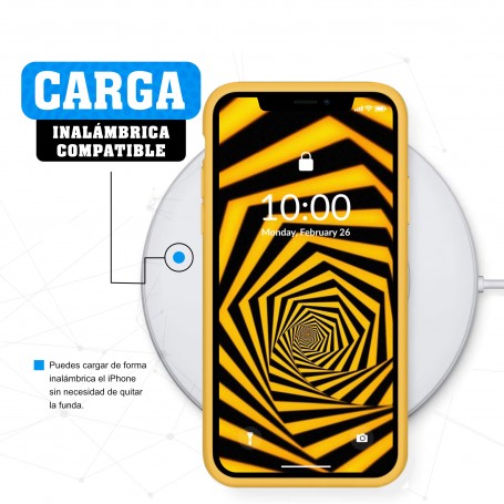 Funda Silicona para Apple iPhone X / Xs Amarillo Cítrico - Librephonia