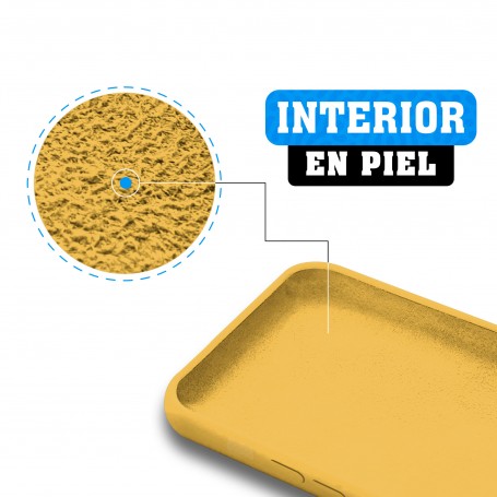 Funda Silicona para Apple iPhone X / Xs Amarillo Cítrico - Librephonia