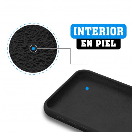 Funda Silicona para Apple iPhone 11 Pro Negro - Librephonia