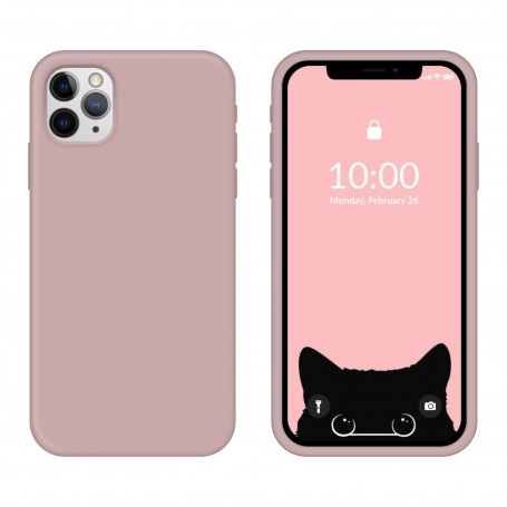 Funda Silicona para Apple iPhone 11 Pro Rosa Arena - Librephonia