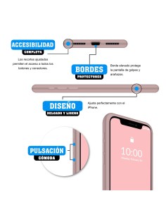 Funda Silicona para Apple iPhone 11 Pro Rosa Arena -... 2