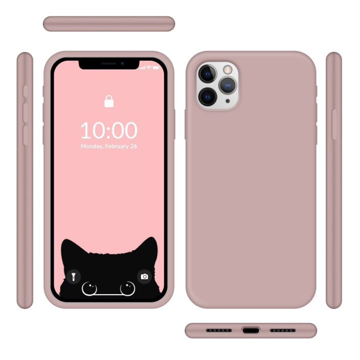 Funda Silicona para Apple iPhone 11 Pro Rosa...