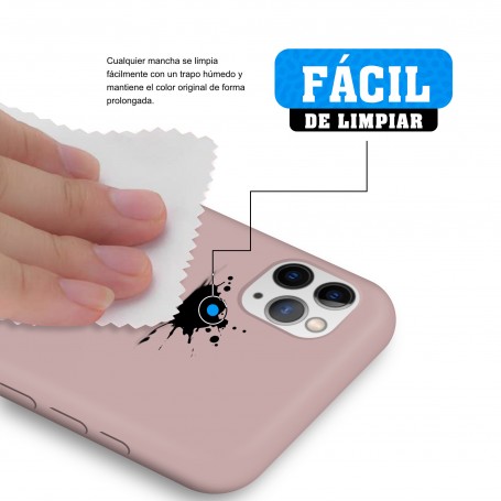 Funda Silicona para Apple iPhone 11 Pro Rosa Arena - Librephonia