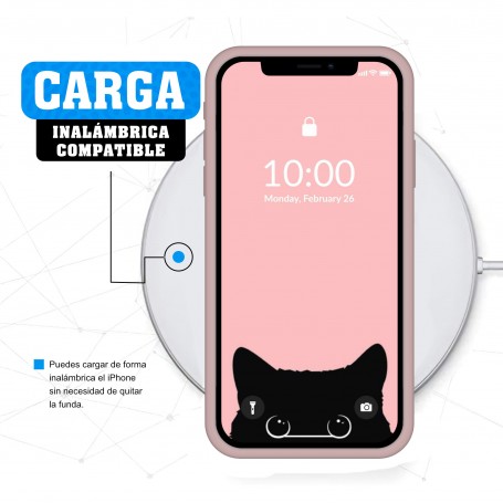 Funda Silicona para Apple iPhone 11 Pro Rosa Arena - Librephonia