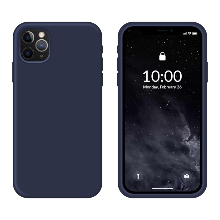 Funda Silicona para Apple iPhone 11 Pro Azul...