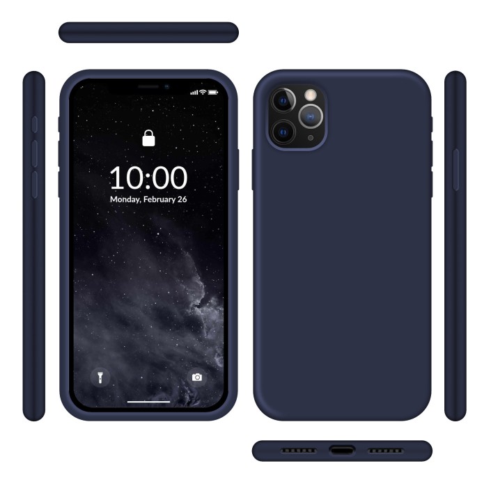 Funda Silicona para Apple iPhone 11 Pro Azul...