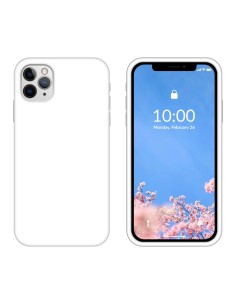 Funda Silicona para Apple iPhone 11 Pro Blanco - Librephonia