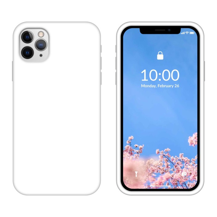 Funda Silicona para Apple iPhone 11 Pro Blanco...