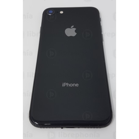 Chasis Tapa Para Apple iPhone 8 En Color Negro Original Usado Con Componentes