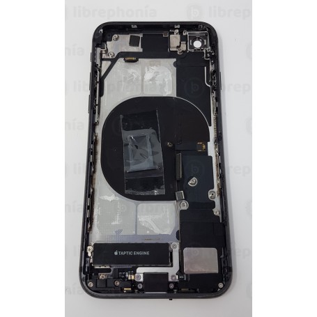 Chasis Tapa Para Apple iPhone 8 En Color Negro Original Usado Con Componentes