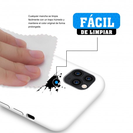 Funda Silicona para Apple iPhone 11 Pro Max Blanco - Librephonia