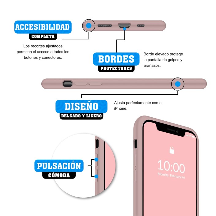 Funda Silicona para Apple iPhone 11 Pro Max...