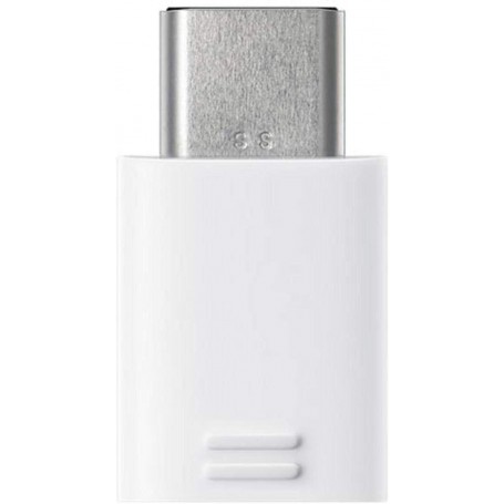 Adaptador Conector Original Samsung micro USB a USB-C EE-GN930BW Blanco