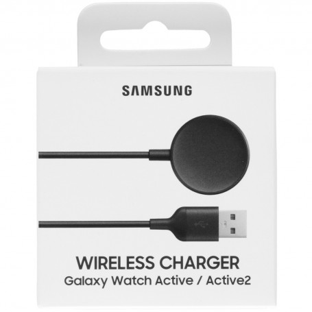 Samsung Cargador Inalámbrico Inducción para Galaxy Watch Active 2 EP-OR825BB Negro