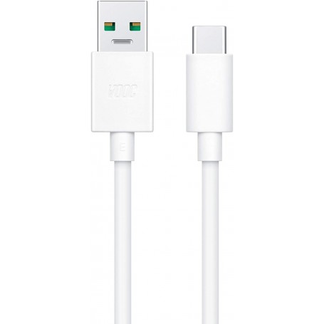 Cable Oppo VOOC Carga Flash DL129 USB-C 1m Blanco