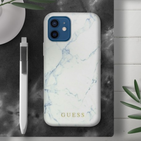 Funda Guess Silicona efecto Mármol para Apple iPhone 12 mini