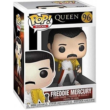 Figura Funko Pop! Rocks Queen Freddie Mercury Wembley 1986 Modelo 96 | 33732
