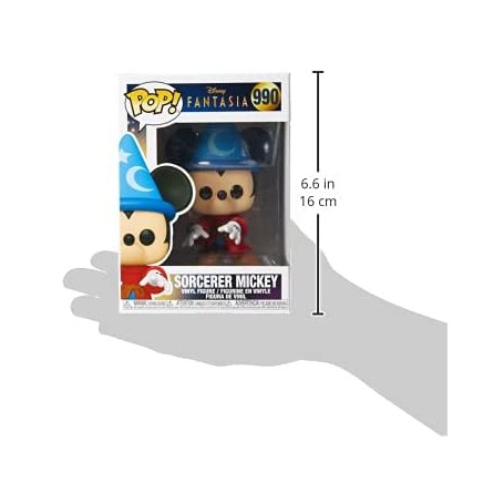 Figura Funko POP! Disney Fantasia 80th Mickey Hechicero Modelo 990 | 51938