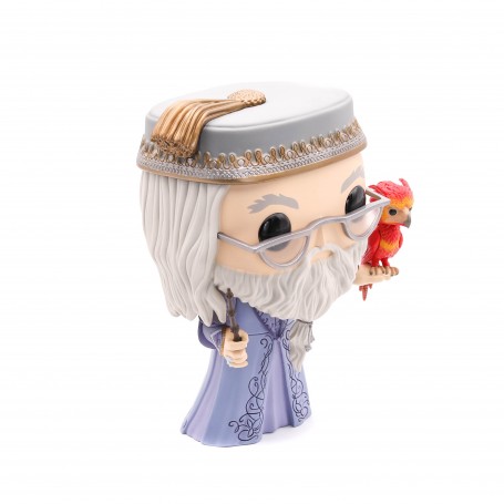 Figura Funko Pop! Harry Potter Albus Dumbledore con Fawkes Modelo 110 | 48038 | Gigante 25 cm