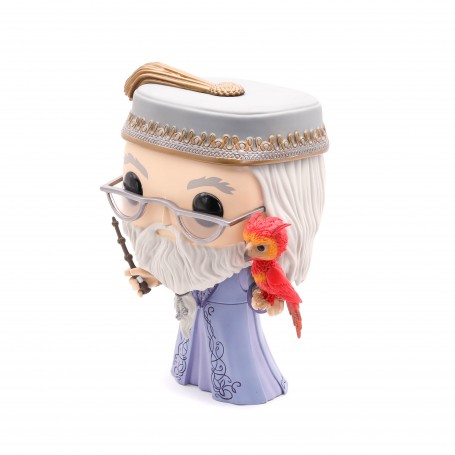 Figura Funko Pop! Harry Potter Albus Dumbledore con Fawkes Modelo 110 | 48038 | Gigante 25 cm