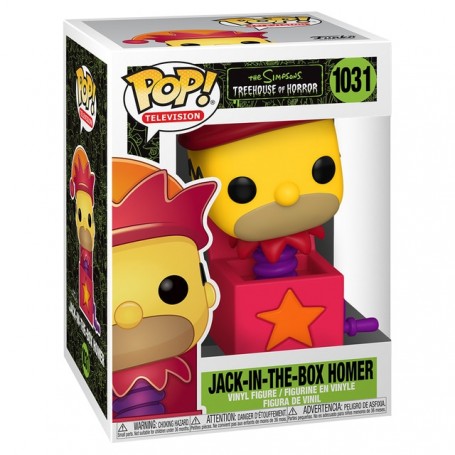 Figura Funko POP! Los Simpsons La Casa Arbol del Terror Homer Jack-in-the-box Modelo 1031 | 50145