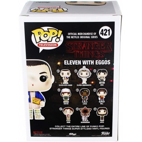 Figura Funko POP! Stranger Things Once con galletas Eggos Modelo 421 |13318