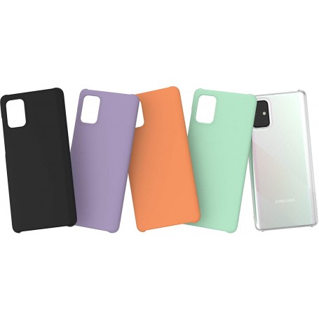 Funda Rígida para Samsung Galaxy A71 Menta Modelo Premium GP-FPA715WSAMW