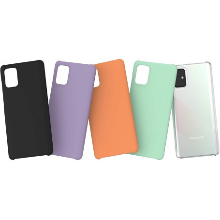 Funda Rígida para Samsung Galaxy A71 Morada Modelo Premium GP-FPA715WSAEW