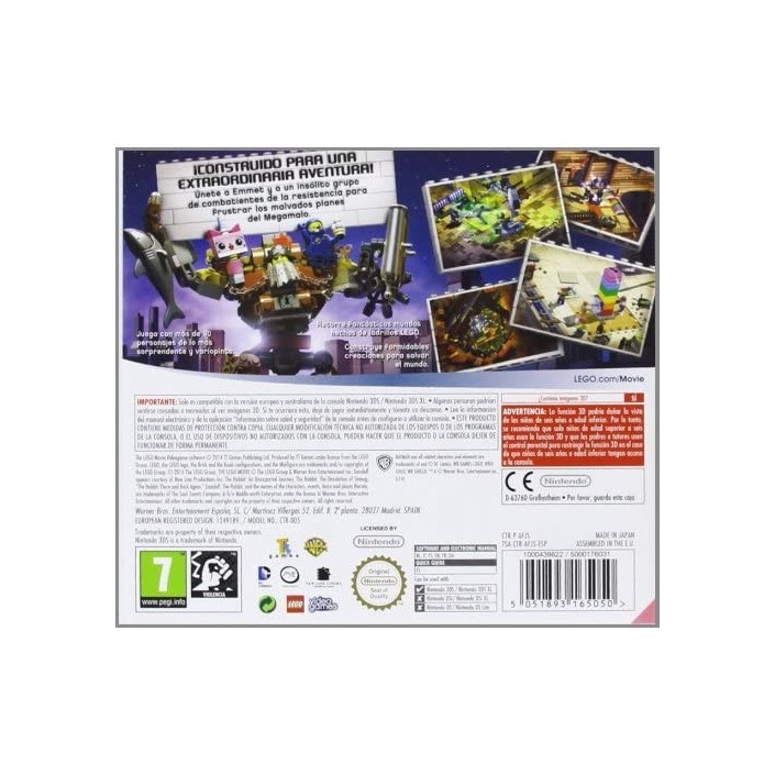 Juego para Nintendo 3DS Lego: La Película El...