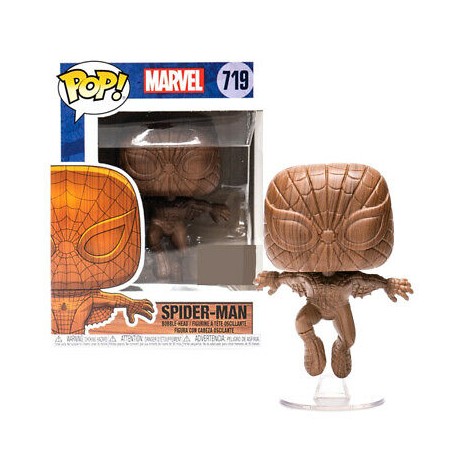 Figura Funko Pop! Marvel Exclusivo Spider-man Madera Modelo 719 | 52216