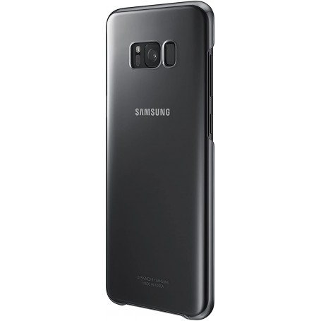 Funda Samsung Clear Cover para Galaxy S8+ Color Negro Translúcido EF-QG955CB Nuevo