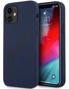 Funda Guess Vintage de silicona para iPhone 12 mini color...