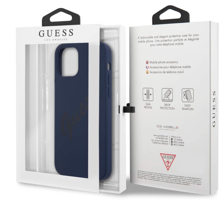 Funda Guess Vintage de silicona para iPhone 12...