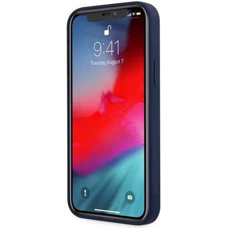 Funda Guess Vintage de silicona para iPhone 12 mini color Azul