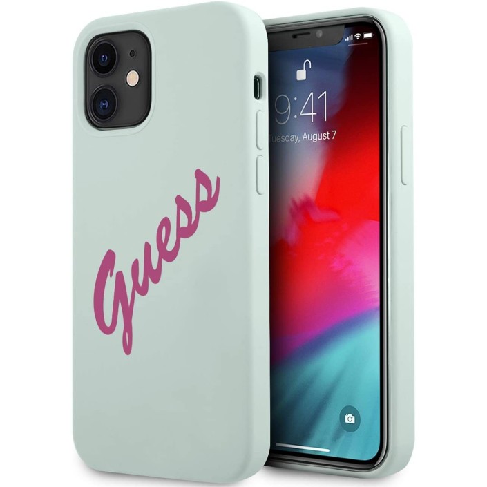 Funda Guess Vintage de silicona para iPhone 12...