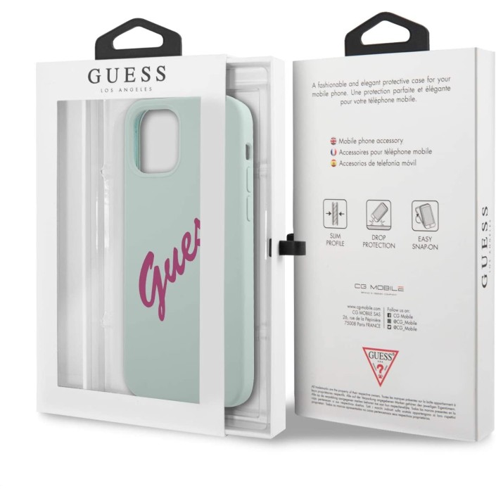 Funda Guess Vintage de silicona para iPhone 12...