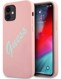 Funda Guess Vintage de silicona para iPhone 12 mini color...