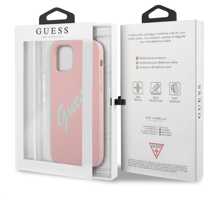 Funda Guess Vintage de silicona para iPhone 12...