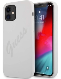 Funda Guess Vintage de silicona para iPhone 12 mini color...