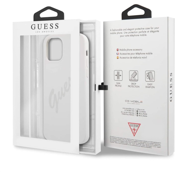 Funda Guess Vintage de silicona para iPhone 12...