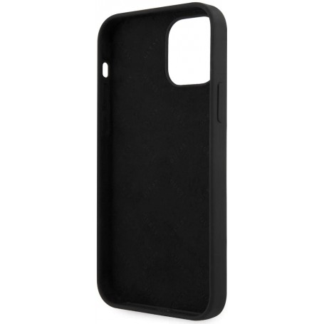 Funda Guess Vintage de silicona para iPhone 12 mini color Negro