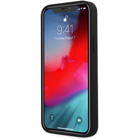 Funda Guess Vintage de silicona para iPhone 12 mini color Negro