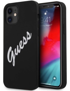 Funda Guess Vintage de silicona para iPhone 12 mini color...
