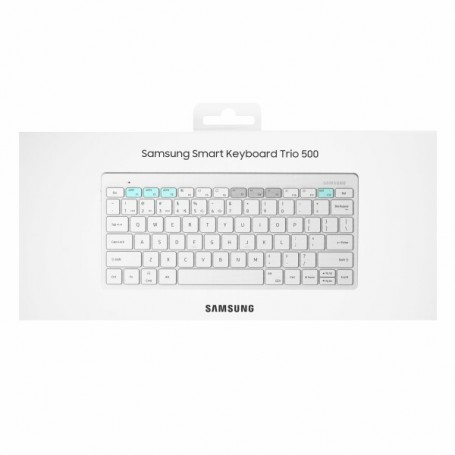 Teclado Samsung inalámbrico conexión Bluetooth Trio 500 EJ-B3400UW Blanco