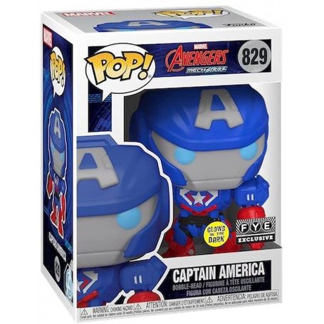 Figura Funko Pop! Marvel Los Vengadores Mech Strike Capitán América Modelo 829 | 55633