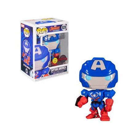 Figura Funko Pop! Marvel Los Vengadores Mech Strike Capitán América Modelo 829 | 55633