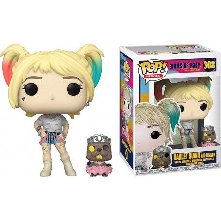 Figura Funko Pop! Películas Bird of Prey Harley Quinn con castor Modelo 308 | 44378